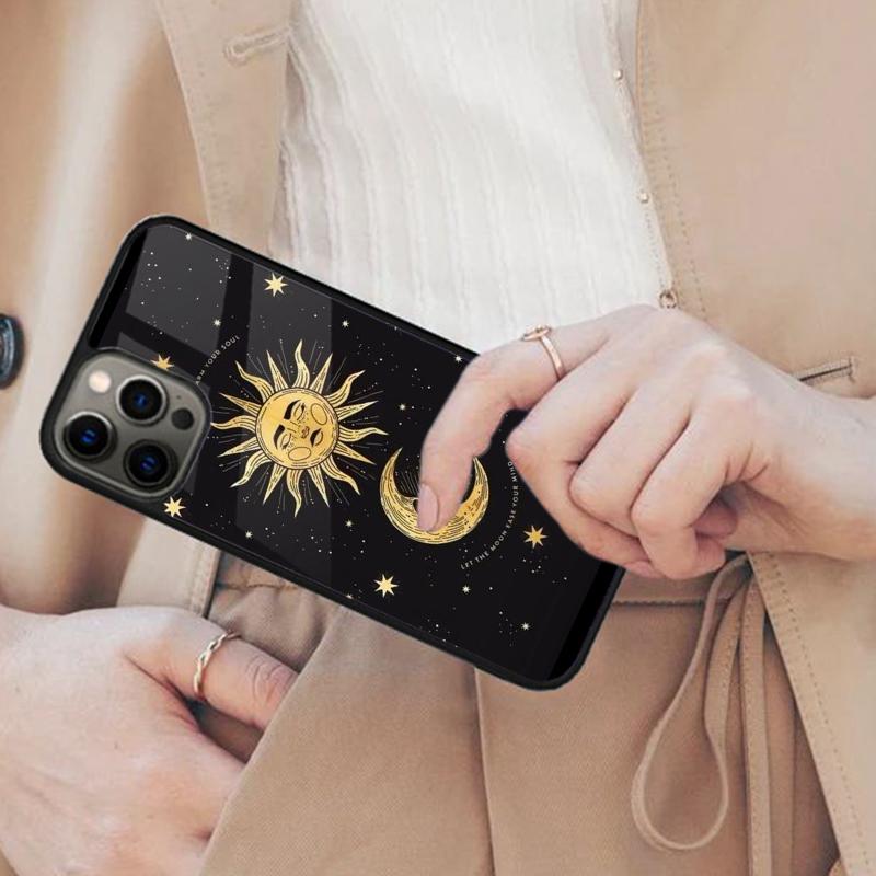Sun Moon Magnetic Phone Case For APPLE iPhone 17 Air 16 14 13 12 Pro Max 15 Plus Wireless Charge With MagSafe Cover