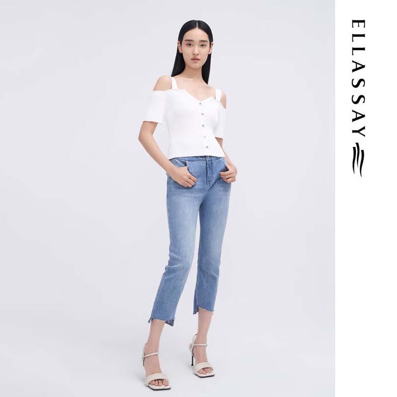 ELLASSAY Women's Bardot Neck Knit Top