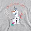 Frozen Childrens/Kids Never Too Cool Olaf Heather Pullover Hoodie