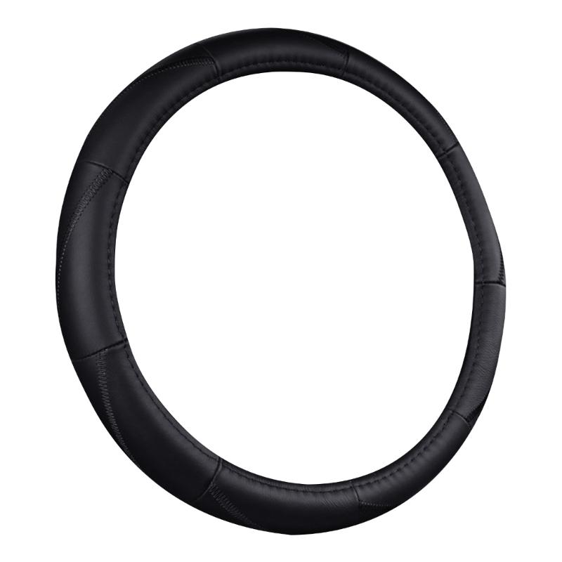 Leather Car Steering Wheel Universal 15'' Protector Cover Non-Slip Breathable
