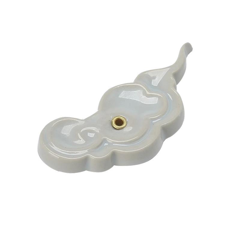 Ceramic Incense Stick Holder Chinese Style Incense Burner Censer Base Ornaments Yoga Office Home Decoration