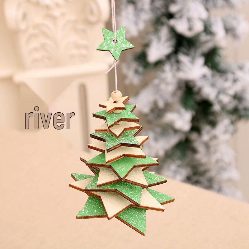 

3D Wooden Christmas Bell Ornaments - Wind Chime Tree Decorations & Gifts