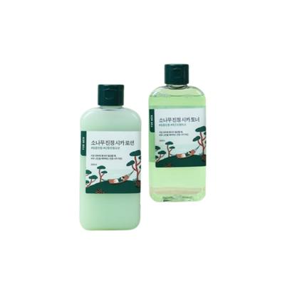 Round Wrap for Men Pine Soothing Cica Toner + Lotion Set, 1 Set