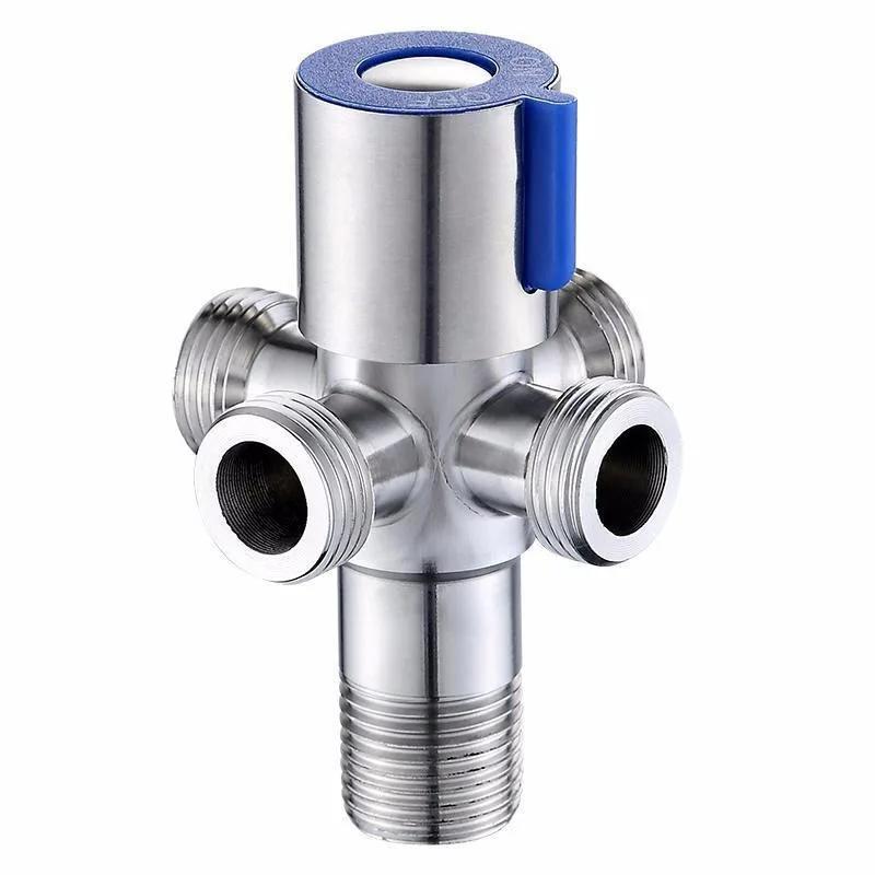 For Toilet Basin Water Heater G1/2 Stainless Steel Angle Valve Thread Triangle Valve Hot and Cold Water Valve Bathroom Connector