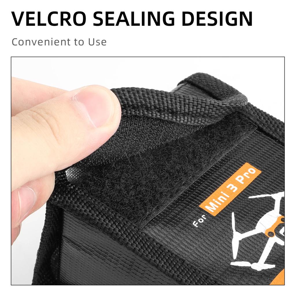 Drone LiPo Battery Safe Bag For DJI Mini 3 Pro Drone Explosion-proof Protective Bag Battery Storage Case Camera Accessories