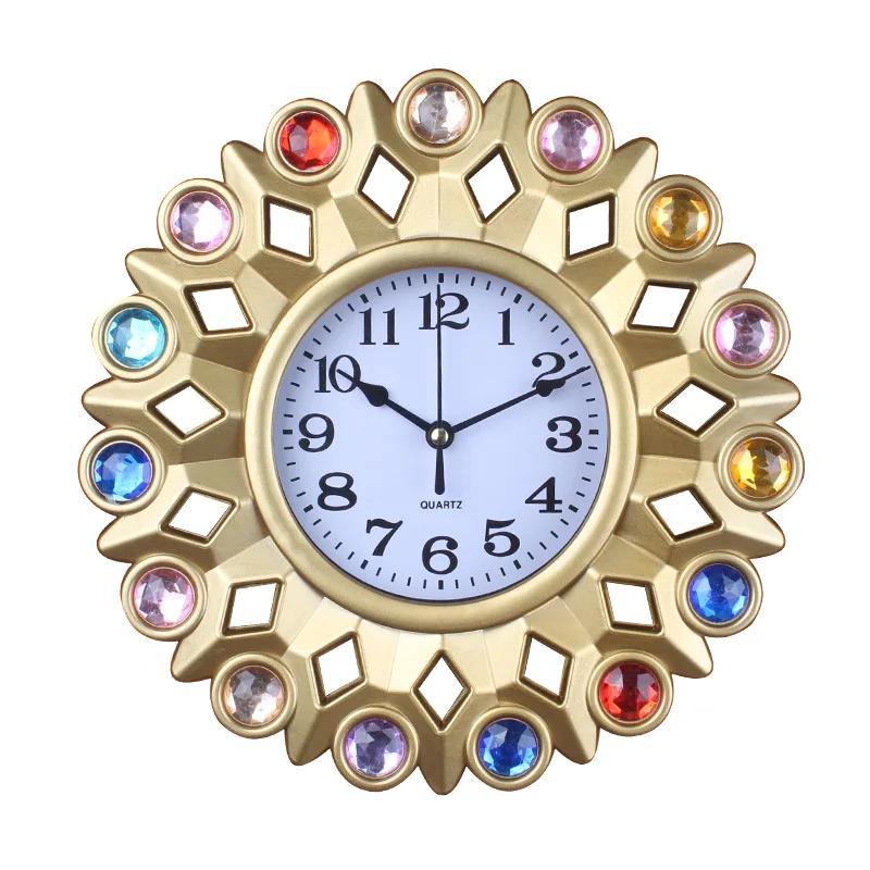 

Часы для гостиной, креативные европейские настенные часы, ретро-искусство, настенные часы, декоративные настенные часы, домашние тихие модные часы для учебы