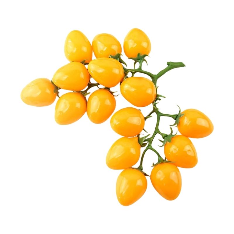 Artificial Fruit Model PVC Materials Cherries Tomato Indoor Outdoor Ornament Fade Resistant Wedding Decoration