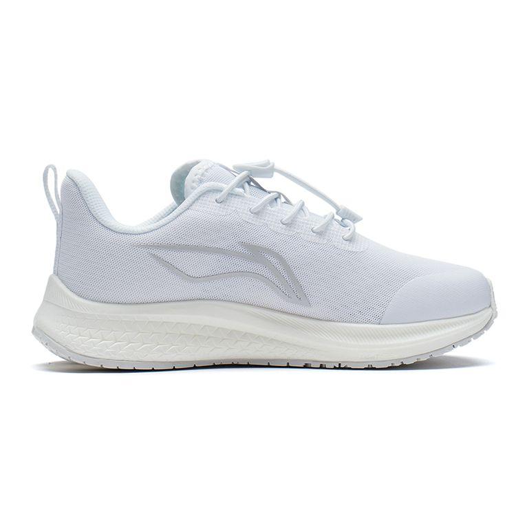 LiNing Red Rabbit 5 Non-Slip Shock Absorbing Wear-Resistant Breathable Lightweight Low-Top Running Shoes Kids Running Shoes White Gray YKFS026-7