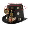 Victorian Steampunk Top Hat With Detachable Monocular Goggles Gothic Steampunk Headwear For Halloween Costume Parties