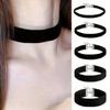 Comfortable Velvets Ribbon Necklace Adjustable Design Clavicle Chain Fashion Accessory for Sensitive Skin