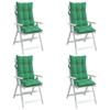 Hochlehner Seat Cushions 4 pcs Green Oxford Fabric