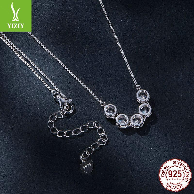 Minimalist Light Luxury 30 Points Moissanite Collarbone Chain, Exquisite And High-End 925 Sterling Silver Necklace Msn022