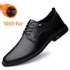 British Luxury Men Classic Business Formal Shoes High Quality Retro Genuine Leather Oxford Dress Shoes Male Warm Winter Shoes