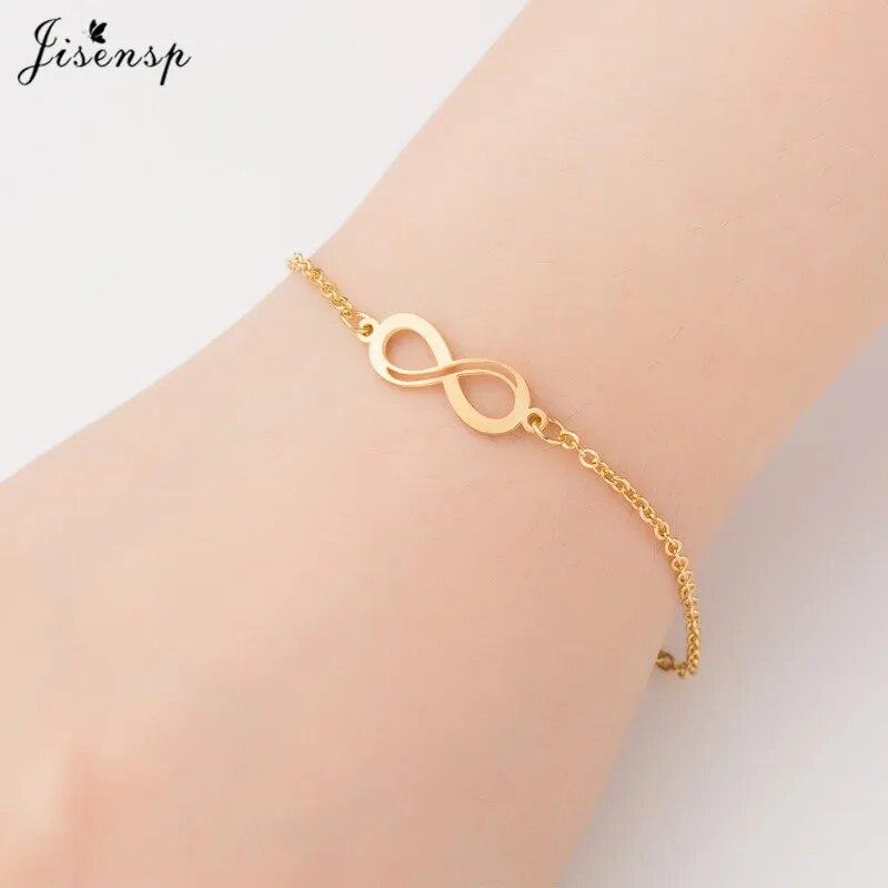 Jisensp Elephant Butterfly Bracelets Bangles Animal Chain Link Bracelet Female Stainless Steel Bracelets for Women Accessories