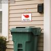 2pcs Russian No Littering Wooden Warning Signs - Rectangle Hanging Ornament for Front Door, Wall, Store Decor - Ideal Gift for Friend & Family