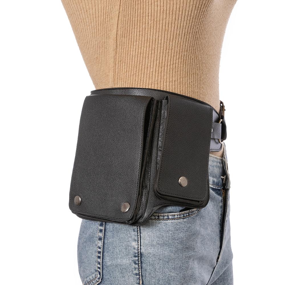 Small Sling Crossbody Backpack Shoulder Bag for Men Women Vintage PU Leather Sling Backpack Cycling