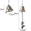 Iron Christmas Bell with Ribbon Window Pendants Door Hanging Decoration  Shopping Mall