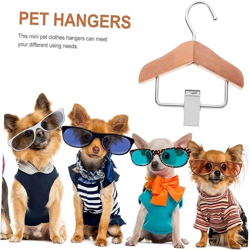 Anti Slip Kids Hanger Solid Wood Mini Hanger New Pet Clothes Hook