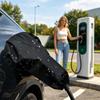 EV Charger Cover PVC Adjustable Electric Vehicle Charging Port Protector for Road Trip Outing Traveling Camping Outdoor