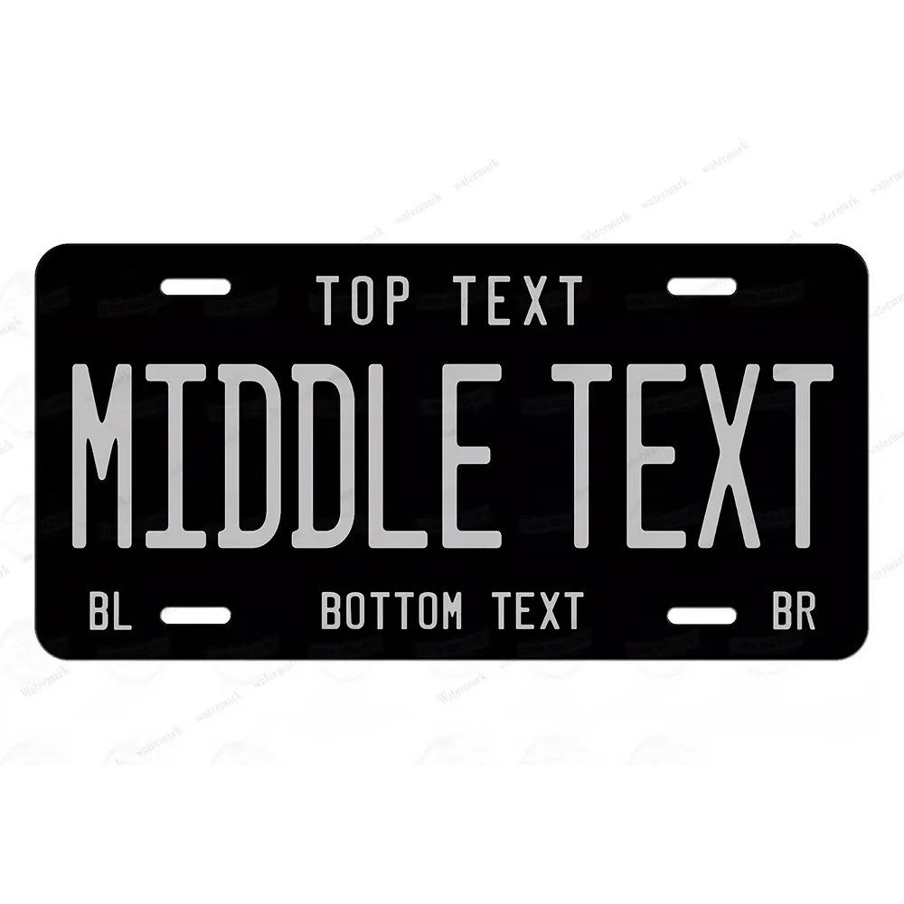 

Personalized Vintage Metal Tin Sign Custom Text Bar Pub Man Cave Wall Decor чорний
