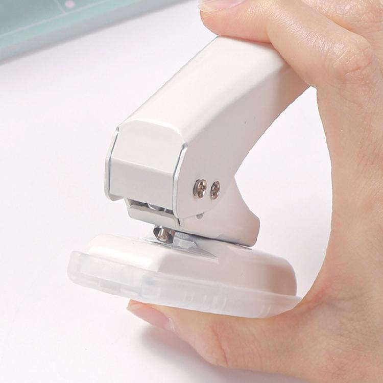 Compacts Single Hole Paper Hole Puncher, Single Hole Punch Manual Paper Puncher for Loose Leaf Sheets Office Supplies