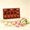 Non-Stick 5/6/15/24 Grids Semicircular Silicone Baking Mold Heat Resistant for Ice Ball Chocolate Jelly Home Kitchen Baking Tool