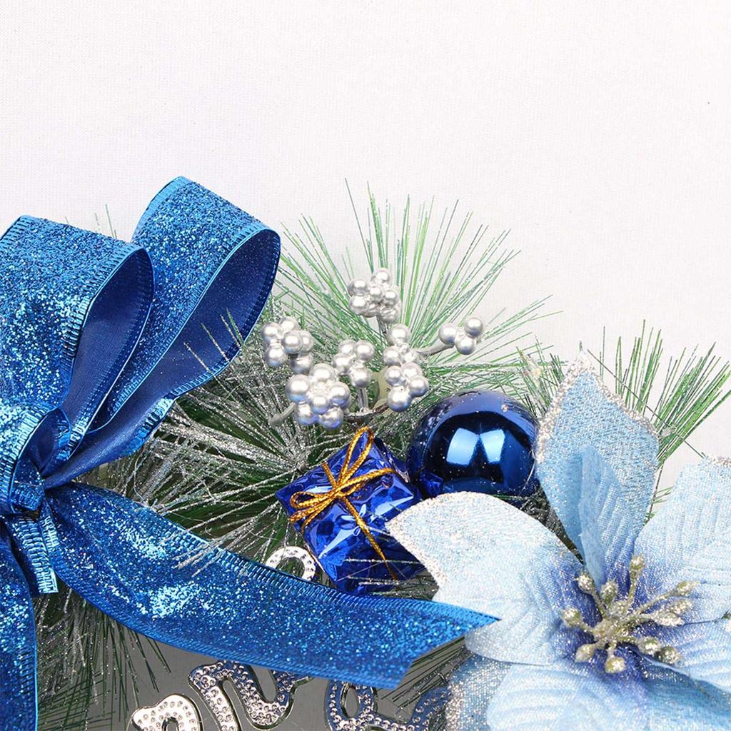 Jul Inngangsdørkrans Utendørsdekorasjon Høytids Velkommen Kransdekorasjon Julekrans