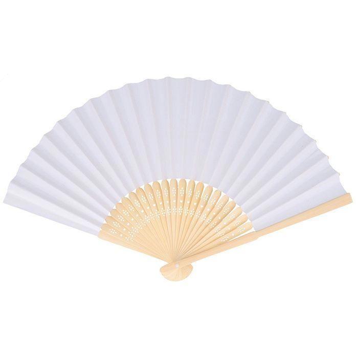 PAPER FAN 24.5X30.5X0.5CM White