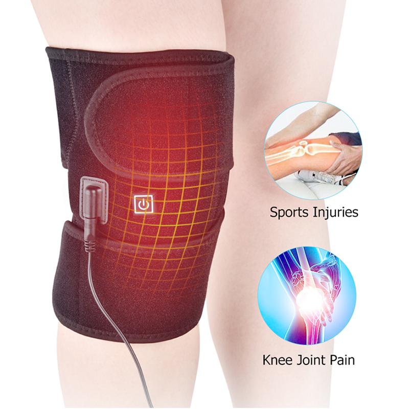 

Electric Heating Pads For Knee Fatigue Relief 3 Levels Temperature Heated Elbow Knee Pad Brace Warming Products Health Care