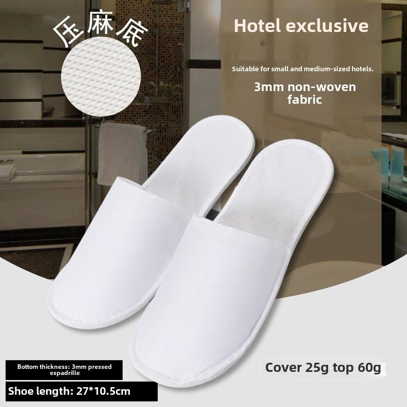 

Одноразовые нескользящие дорожные тапочки для использования в гостиницах, гостевых домах или дома — толстые и удобные, бесплатный образец прилагается