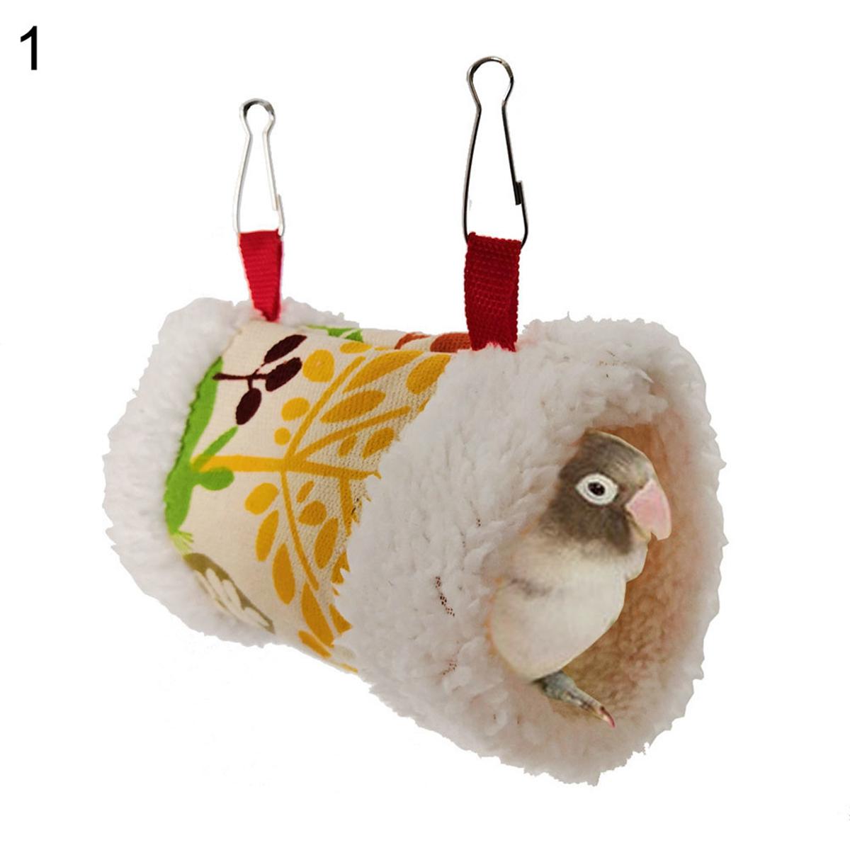 

Winter Soft Hut Sleeping Hanging House Tent Bird Bed Hammock Parrot Toy 1