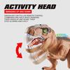 Remote Control Dinosaur Toy with Light Sound Movable Mouth Roaring Walking Tyrannosaurus Rex Figure Toddlers Boys Girls Simulated Dino Model Toy