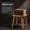 Solid Wood Mushroom Stool Low Small Bench Home Decor Side Seat  Bedroom