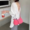 Fashi Design Women's Shoulder Crossbody Bags Vintage Rose Red Ladies Chain Underarm Bag Female Girls Clutch Purse Handbags