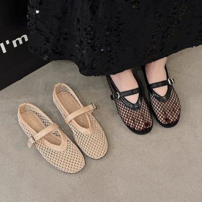 Sandales pour femmes 2026 Été Chaussures plates pour femmes Sandales respirantes en maille pour femmes Chaussures décontractées mode pour femmes Mocassins