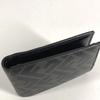 Fendi ZM0001 Zucca Logo Compact Wallet Folded Wallet PVC/Leather Black/yellow