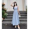 French Retro Waist Slim Temperament Suspender Long Dress Children Summer Sleeveless Gentle Wind Thin Dress Summer