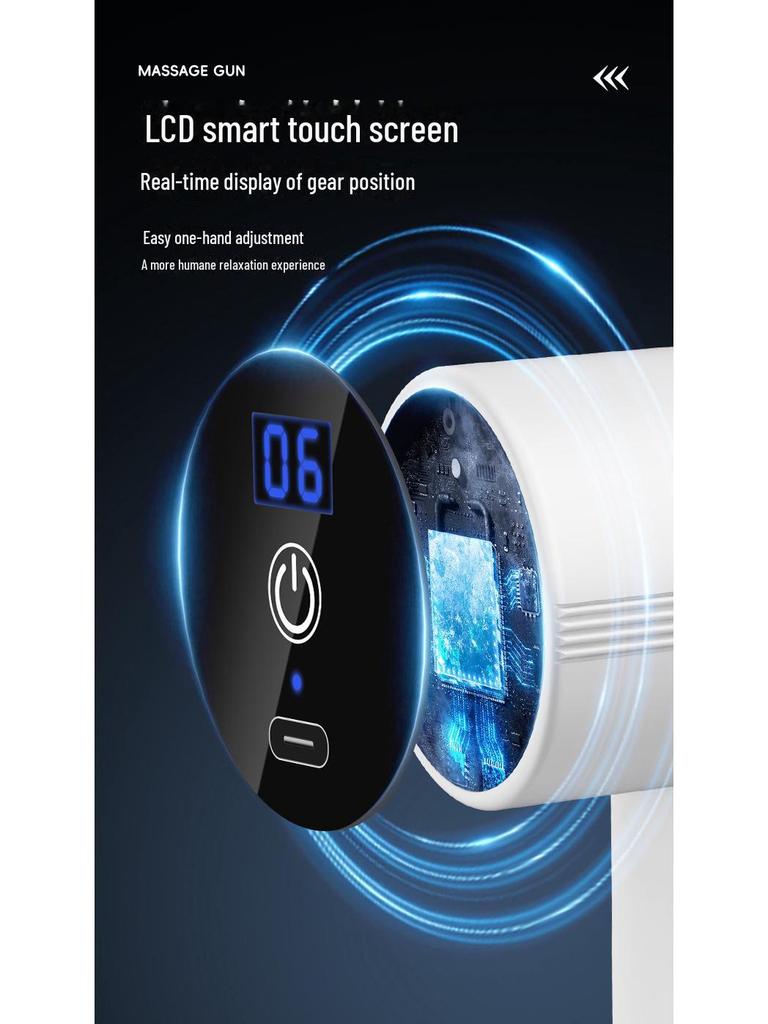 2024 Mini Digital Display Muscle Massager - Electric Fascia Gun for Men and Women