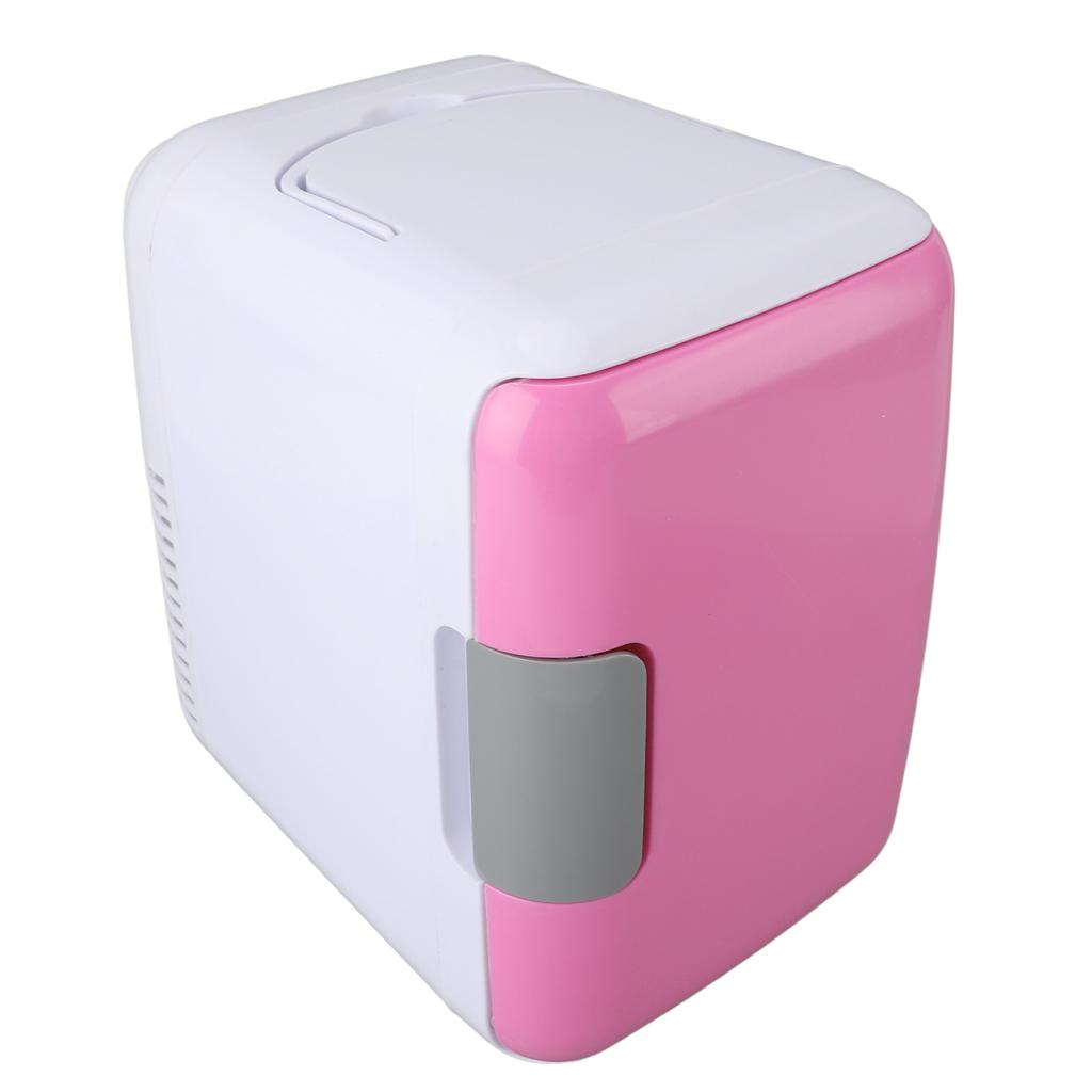 4L Mini Fridge Cooling Warming Low Noise Single Door Portable Small Refrigerator for Car Use