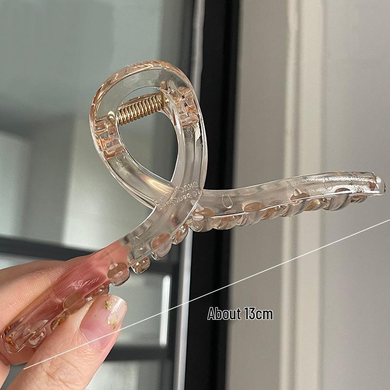 Korean Textured Jelly Color Versatile Shark Hair Clip for Styling