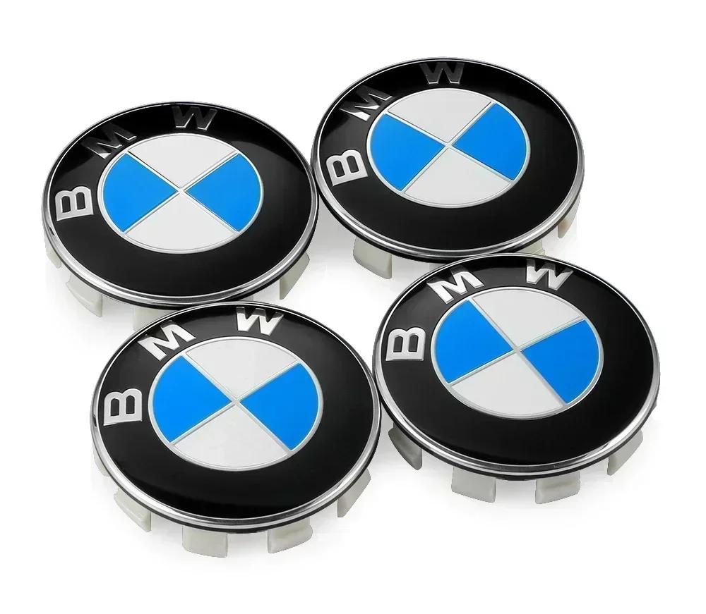 Pro BMW E36 E46 E53 E90 E60 E61 E93 E87 X3 X5 F30 F20 F10 G30 Příslušenství 4ks 56/68mm Krytka středu kola auta Kryty ráfku