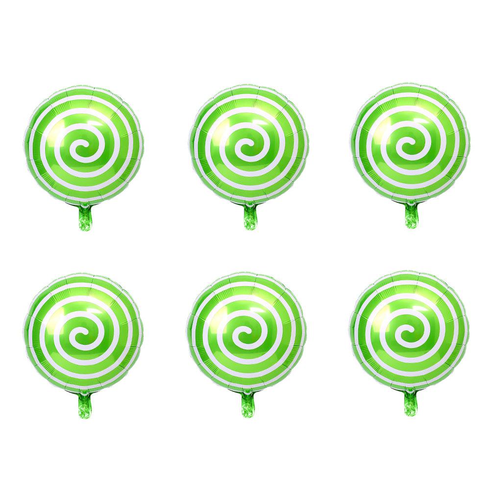 6pcs Christmas Party Candy Cane Foil Balloons Large Size Mini Balloon Christmas Candy Ballon Decoration New Year Xmas Home Decor