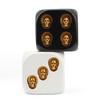 Halloween Skull Dice Skeleton Face Game Dice Resin 6 Sided Board Game Dice Novelty Party Toy Home Decorations