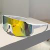 Ladies' Fashion Large Frame Gradient Color Lens Glasses - Lightweight Plastic Frame Anti Glare Coating, Casual Trendy Glasses