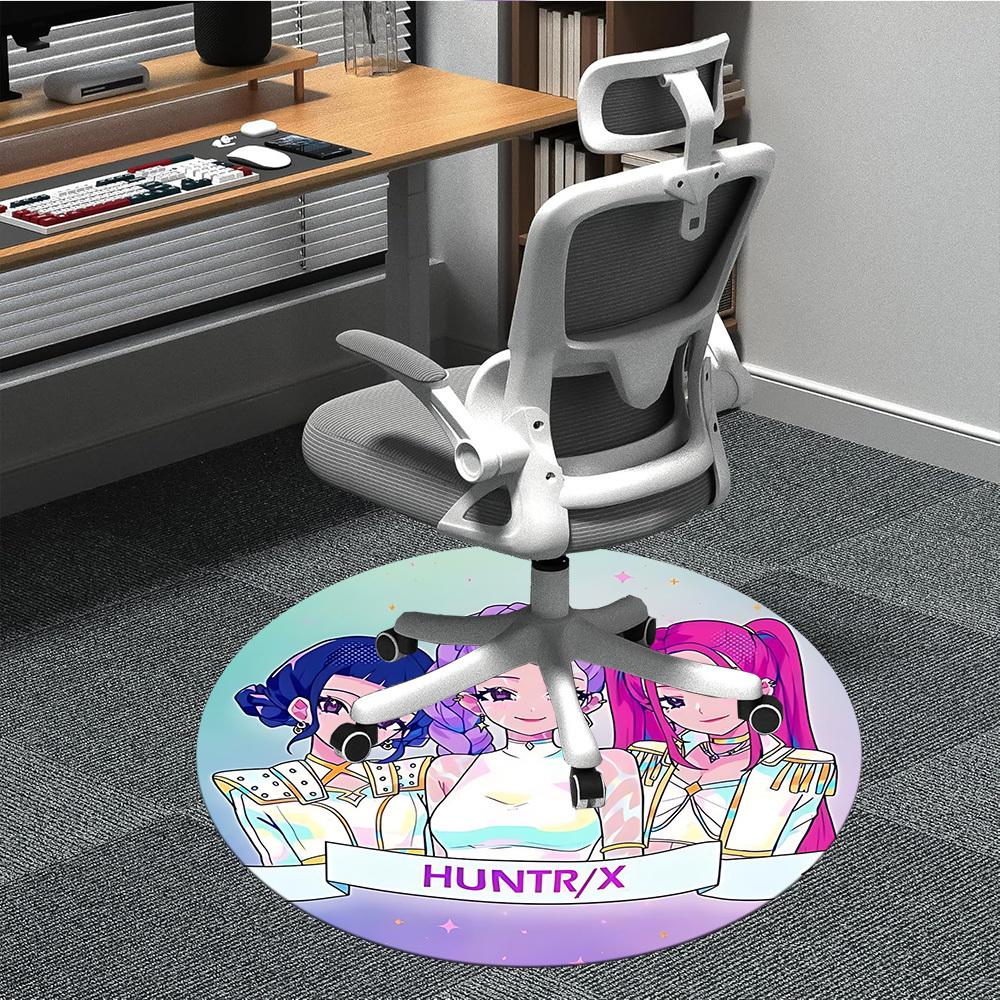 

1pc HuntrX, Anime Characters Chair Carpet for Office Non-Slip,Machine Washable Rug for Office, Room - Holiday Decor - Machine Made yy251017262 80cm by 80cm