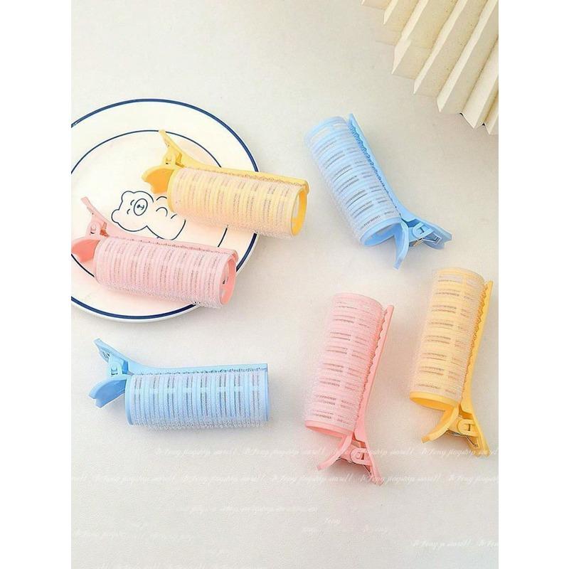 1pc French Style Hair Roller Student Fluffy Clip Slouchy Curling Iron Top Hair Root Clip Air Bangs Curling Iron Clip,Hair Accessories Hair Curlers
