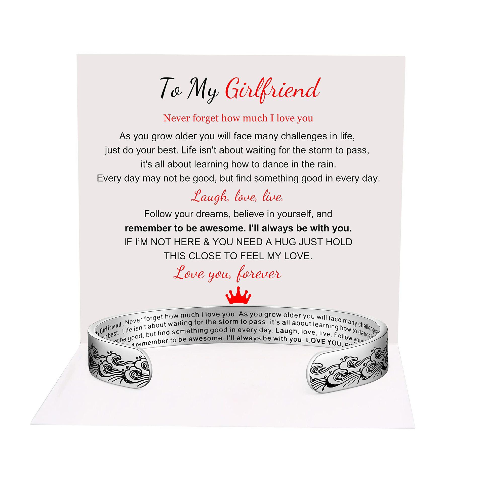 

10Mm stainless steel bracelet laser marking sister gift adjustable lettering bracelet C type wave bracelet