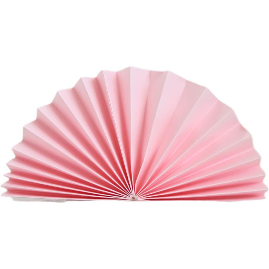 Red Semi-Circular Origami Craft Fan for Weddings, Photography, and Displays