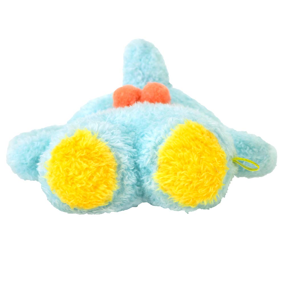 SunLemon Fluffy Elephant Plush Toy, Blue, Small, 13.46 X 6.6 X 13.72 Cm, Animal, P-7272