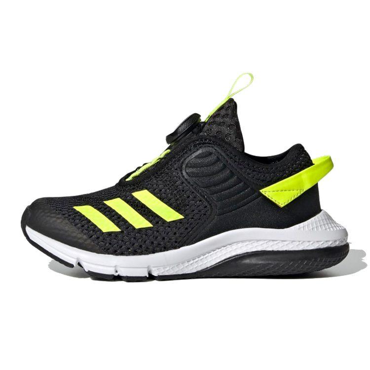 adidas Activefle Boa Abriebfeste Niedrige Laufschuhe Schwarz Grün Kinder FY0280